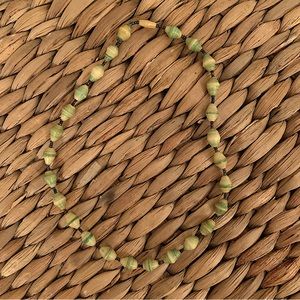 Rolled Paper Beaded Necklace with Screw Connector